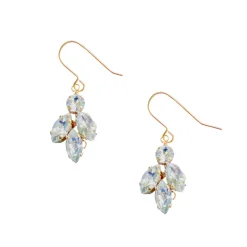 Hermione Harbutt Kensington Tropfenohrringe* Kristall-hochzeitsschmuck | Gold-hochzeitsschmuck
