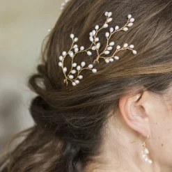 Hermione Harbutt Lily Süßwasserperlen Braut Haarnadeln* Perlen-haarschmuck | Gold-haar-accessoires