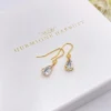 Hermione Harbutt Paris Gold Kristall-Tropfen-Ohrringe* Geschenke Für Brautjungfern | Geschenke Für Die Braut