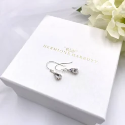Hermione Harbutt Paris Silber Kristall-Tropfen-Ohrringe* Geschenke Für Brautjungfern | Geschenke Für Die Braut
