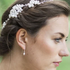 Hermione Harbutt Starlight Silber Perlentropfen-Ohrringe* Geschenke Für Brautjungfern | Geschenke Für Die Braut