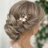 Poirier Hibiskus Blassrosa Porzellan Blumen Haarnadel* Geschenke Für Brautjungfern | Haarschmuck In Roségold