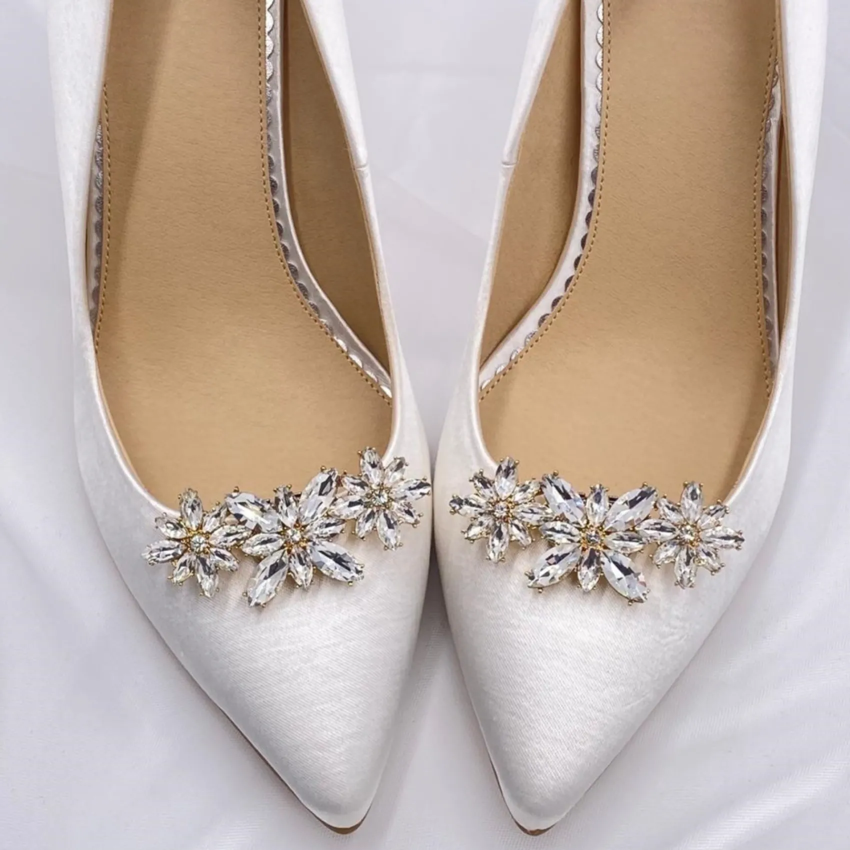Lace & Favour Horizon Gold Crystal Starburst Schuhclips* Geschenke Für Die Braut | Schuhclips