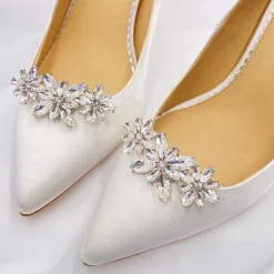 Lace & Favour Horizon Silver Crystal Starburst Schuhclips* Geschenke Für Die Braut | Schuhclips