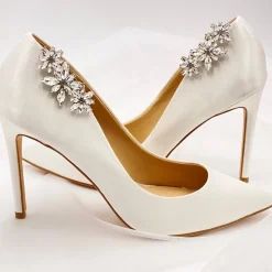 Lace & Favour Horizon Silver Crystal Starburst Schuhclips* Geschenke Für Die Braut | Schuhclips