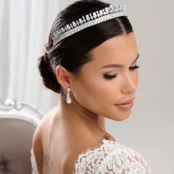 Lace & Favour Imperial Vintage inspiriert Cubic Zirkonia Hochzeit Tiara* Vintage-kopfbedeckungen | Haarschmuck Aus Kristall