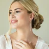 Ivory & Co Sandringham Statement Gold Kristall Cluster Tropfenohrringe* Goldener Abschlussball-schmuck | Abschlussball-ohrringe