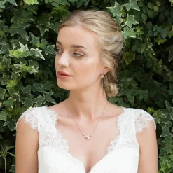 Ivory & Co Ivory and Co Aphrodite Kristall und Perle Hochzeitskette (Rose Gold)* Geschenke Für Brautjungfern | Geschenke Für Die Braut