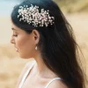 Ivory & Co Ivory and Co Astrid Rose Gold Statement Perlenspray Haarspange* Perlen-haarschmuck | Haarschmuck In Roségold
