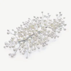Ivory & Co Ivory and Co Astrid Silber Statement Perlenspray Haarspange* Perlen-haarschmuck | Silberne Haar-accessoires