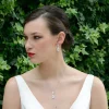 Ivory & Co Ivory and Co Bacall Kristalltropfen-Ohrringe* Silberner Abschlussball-schmuck | Abschlussball-ohrringe