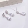 Ivory & Co Ivory and Co Bacall Kristall Brautschmuck Set* Silberner Abschlussball-schmuck | Abschlussball-schmuck-sets