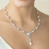 Ivory & Co Ivory and Co Belgravia Perlen- und Kristall-Hochzeitskette* Geschenke Für Die Braut | Vintage Hochzeitsschmuck