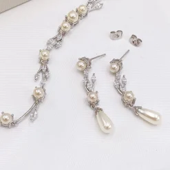 Ivory & Co Ivory and Co Belgravia Perlen und Kristall Hochzeitsarmband* Geschenke Für Die Braut | Vintage Hochzeitsschmuck