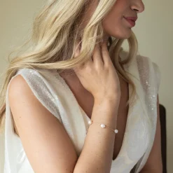 Ivory & Co Ivory and Co Bermuda Gold Barock Perle zierliche Kette Armbänder* Geschenke Für Die Mutter Des Bräutigams | Geschenke Für Die Mutter Der Braut