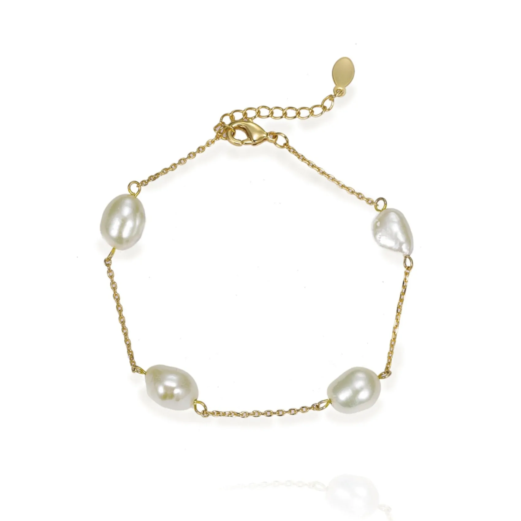 Ivory & Co Ivory and Co Bermuda Gold Barock Perle zierliche Kette Armbänder* Geschenke Für Die Mutter Des Bräutigams | Geschenke Für Die Mutter Der Braut