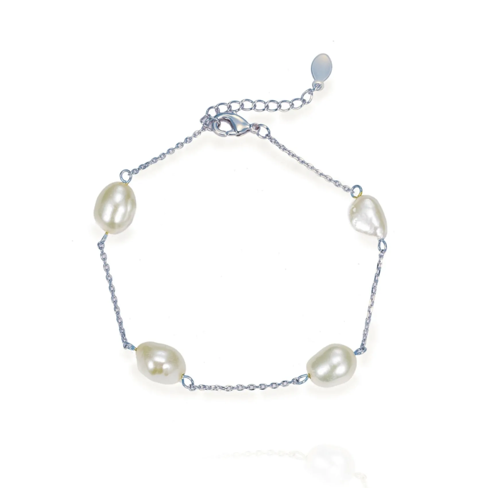 Ivory & Co Ivory and Co Bermuda Silber Barock Perle Zierliche Kette Armband* Geschenke Für Die Mutter Des Bräutigams | Geschenke Für Die Mutter Der Braut