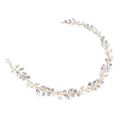 Ivory & Co Ivory and Co Bohemia Gold Zarte Perle und Kristall Haarstrang* Geschenke Für Brautjungfern | Geschenke Für Die Braut