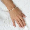 Ivory & Co Ivory and Co Carlisle Rose Gold Perle Toggle Bracelet* Geschenke Für Blumenmädchen | Geschenke Für Brautjungfern