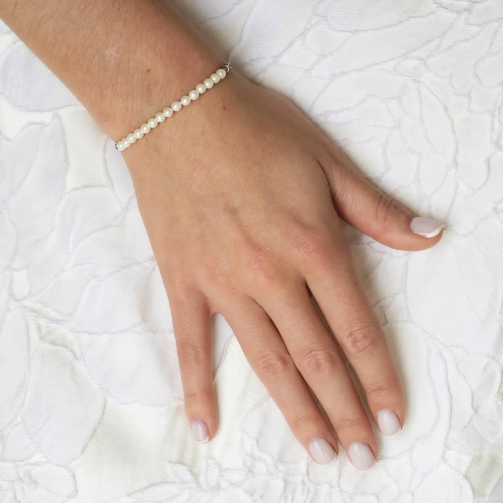 Ivory & Co Ivory and Co Carlisle Silber Perle Toggle-Armband* Geschenke Für Blumenmädchen | Geschenke Für Brautjungfern