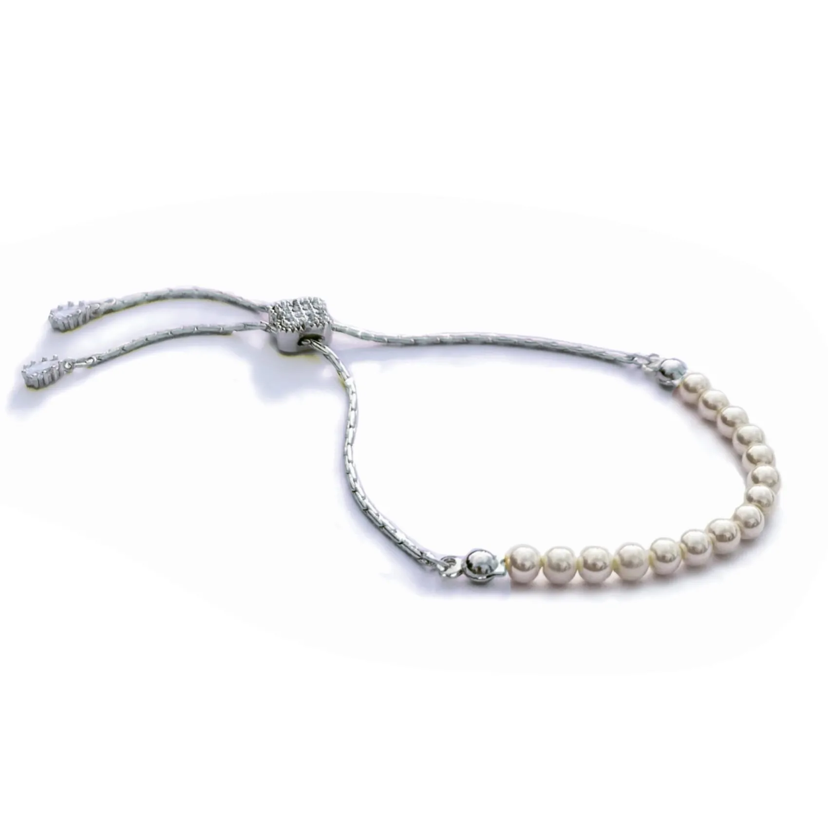 Ivory & Co Ivory and Co Carlisle Silber Perle Toggle-Armband* Geschenke Für Blumenmädchen | Geschenke Für Brautjungfern
