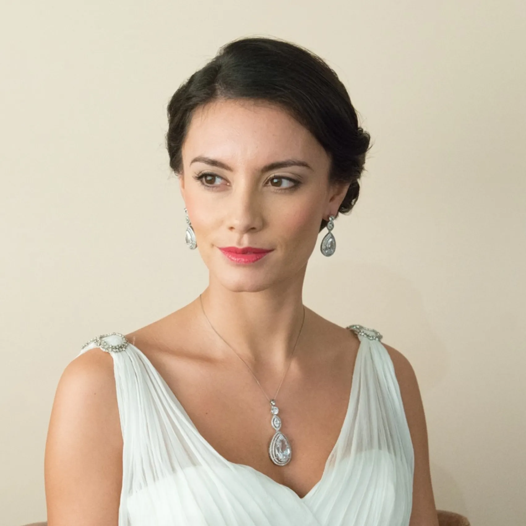 Ivory & Co Ivory and Co Cotton Club Kristall Tropfen Hochzeit Ohrringe* Silberner Abschlussball-schmuck | Abschlussball-ohrringe