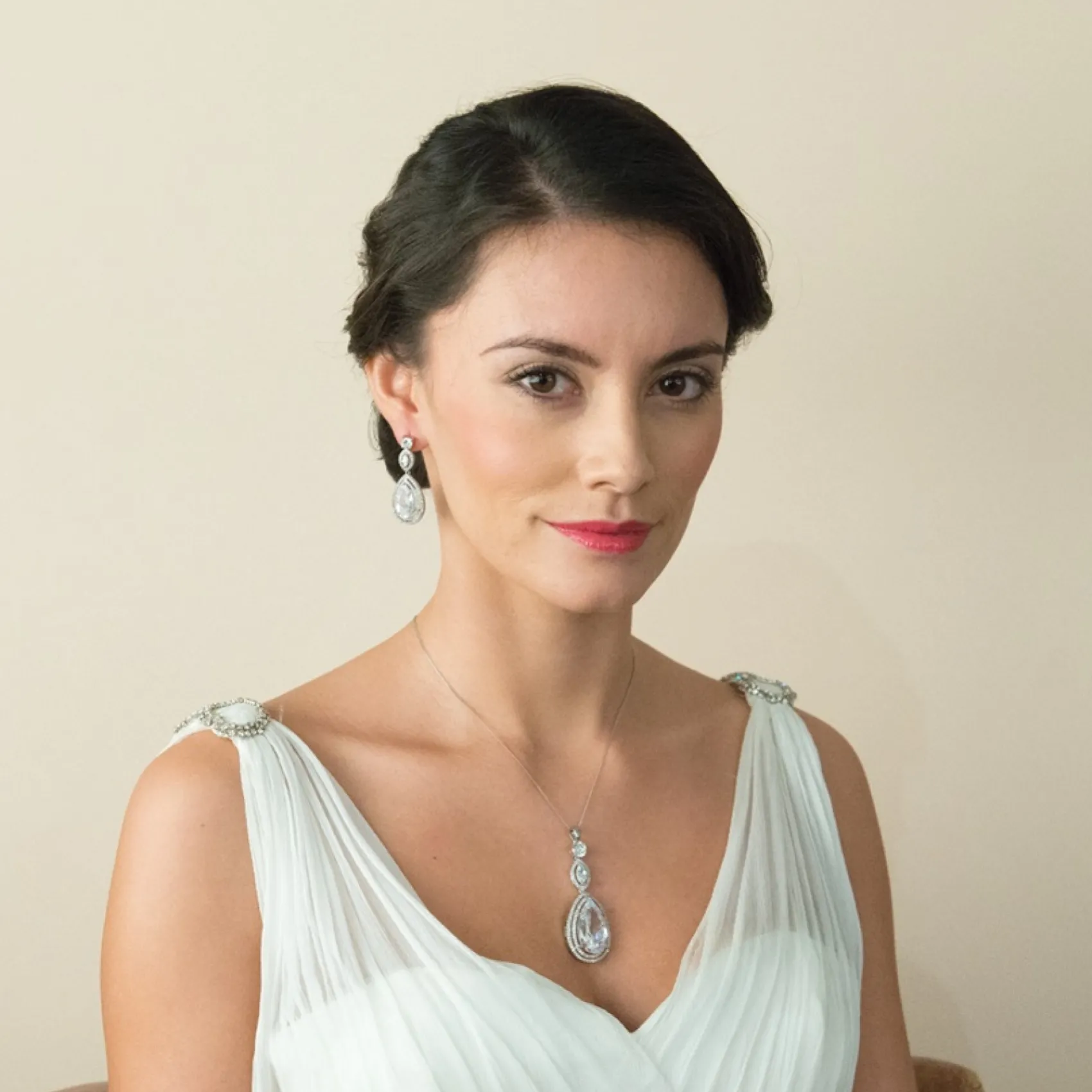 Ivory & Co Ivory and Co Cotton Club Kristall Tropfen Hochzeit Ohrringe* Silberner Abschlussball-schmuck | Abschlussball-ohrringe
