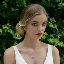Ivory & Co Ivory and Co Cypress Vine of Leaves Ohrringe* Silberner Abschlussball-schmuck | Abschlussball-ohrringe