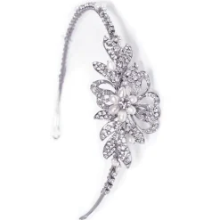 Ivory & Co Ivory and Co Delphi Perle und Kristall Blumen Hochzeit Stirnband* Vintage-kopfbedeckungen | Perlen-haarschmuck