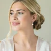 Ivory & Co Ivory and Co Dublin Silber Kristall Klassisch Perle Tropfen Ohrringe* Perlen-hochzeitsschmuck | Silberner Hochzeitsschmuck