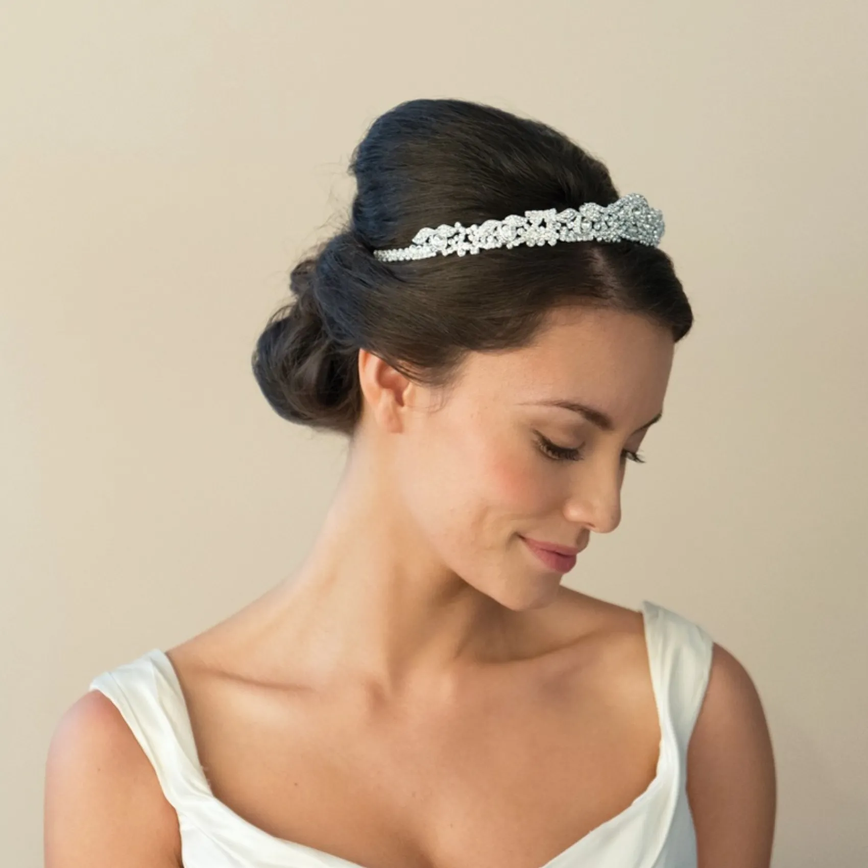 Ivory & Co Ivory and Co Duchess 1920's Kristall Hochzeit Tiara* Vintage-kopfbedeckungen | Haarschmuck Aus Kristall