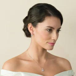Ivory & Co Ivory and Co Eternity Crystal Teardrop Hochzeit Ohrringe* Silberner Abschlussball-schmuck | Abschlussball-ohrringe