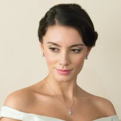 Ivory & Co Ivory and Co Eternity Kristall-Anhänger Halskette* Abschlussball-halsketten | Silberner Abschlussball-schmuck