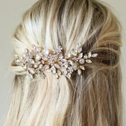 Ivory & Co Ivory and Co Gold Kristall verkrustet funkelnden Haarkamm* Abschlussball Haarspangen & Kämme | Vintage-kopfbedeckungen