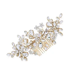 Ivory & Co Ivory and Co Gold Kristall verkrustet funkelnden Haarkamm* Abschlussball Haarspangen & Kämme | Vintage-kopfbedeckungen