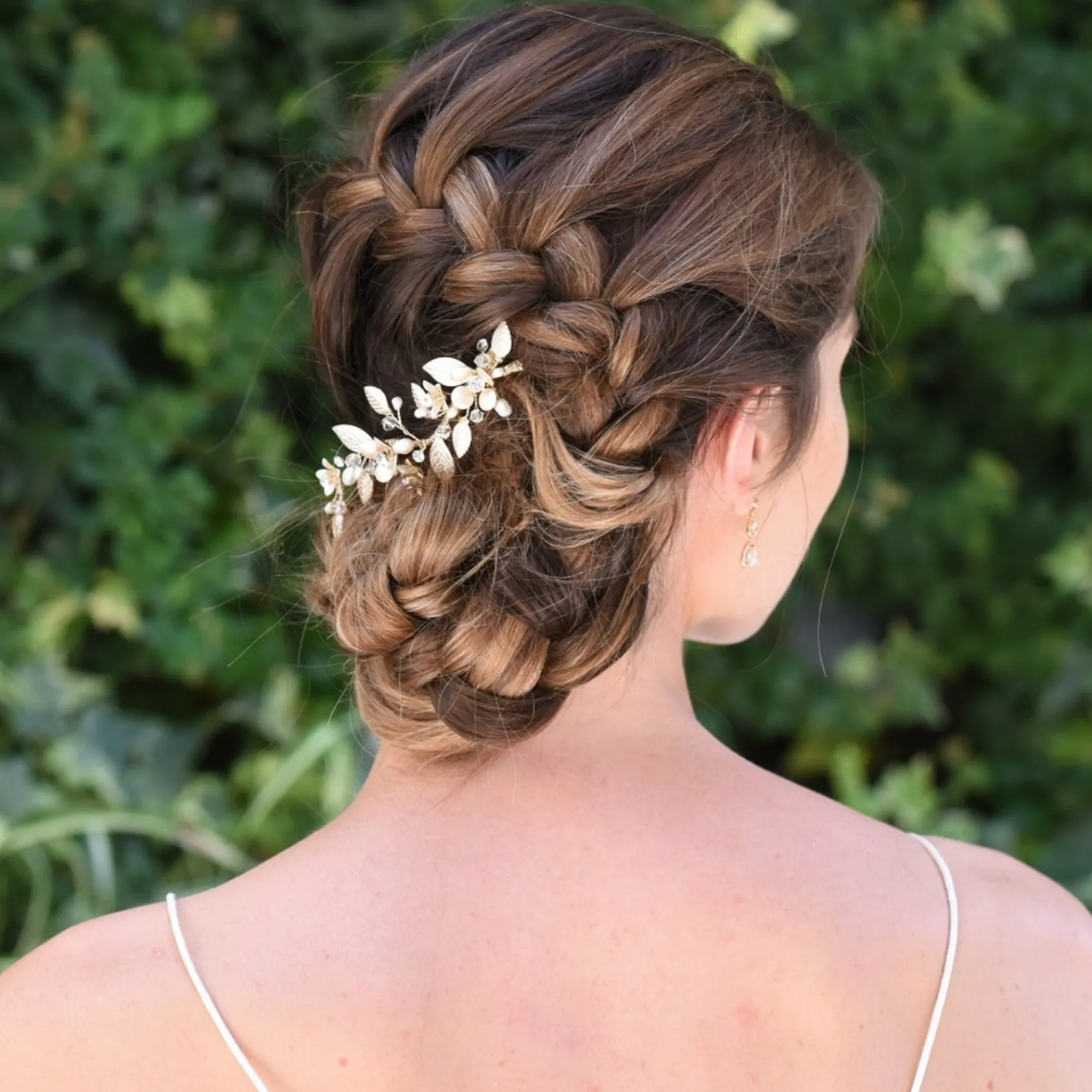 Ivory & Co Ivory and Co Goldener Mohn emailliert Floral Vine Haarspange* Perlen-haarschmuck | Gold-haar-accessoires