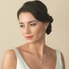 Ivory & Co Ivory and Co Hampton kubischer Zirkon Ohrstecker* Silberner Abschlussball-schmuck | Abschlussball-ohrringe