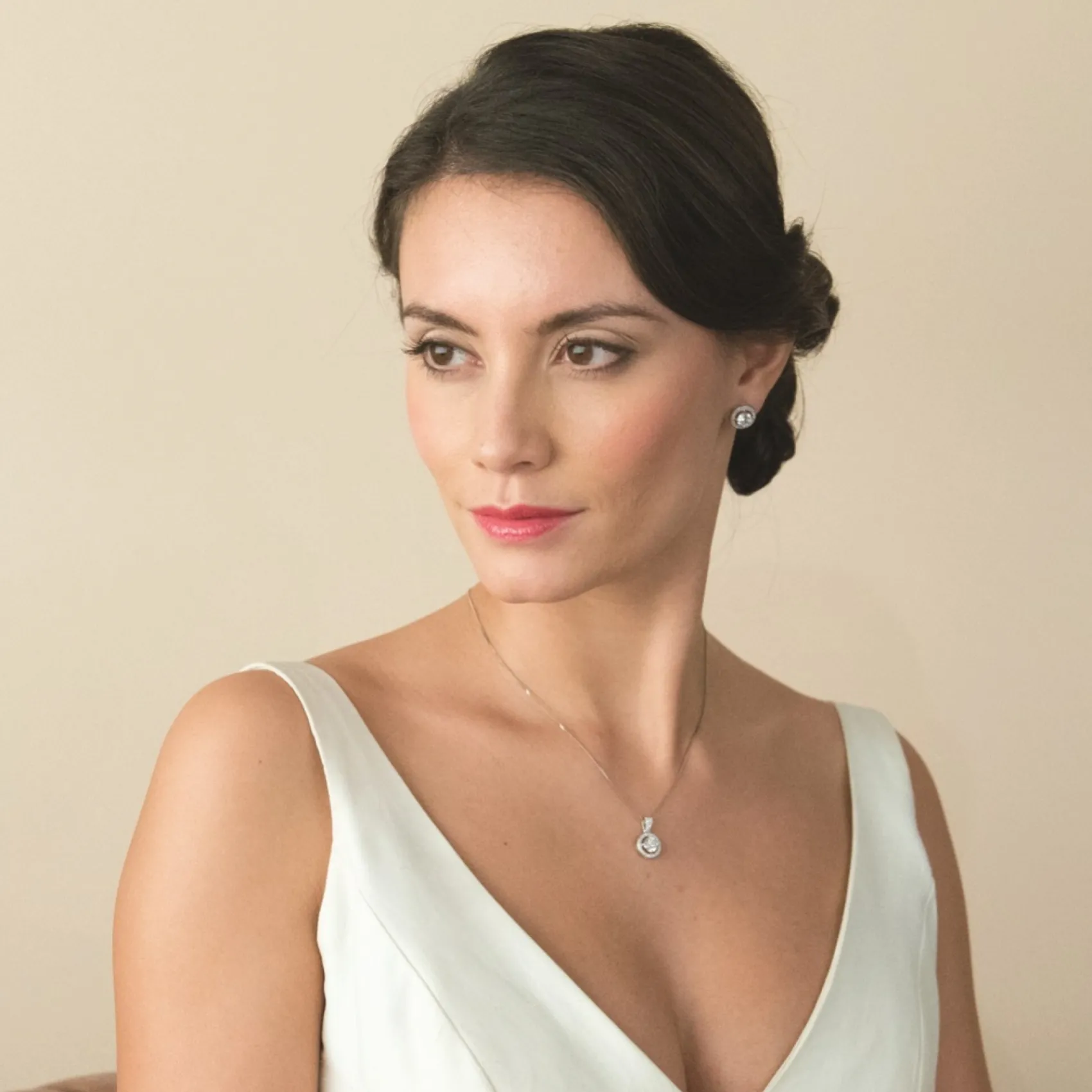 Ivory & Co Ivory and Co Hampton kubischer Zirkon Ohrstecker* Silberner Abschlussball-schmuck | Abschlussball-ohrringe