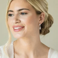 Ivory & Co Ivory and Co Harrogate Gold Kristall-Tropfen-Ohrringe* Goldener Abschlussball-schmuck | Abschlussball-ohrringe