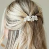 Ivory & Co Ivory and Co Holunderblüte Keramik Blumen zierlich Hochzeit Haarspange* Geschenke Für Blumenmädchen | Geschenke Für Brautjungfern