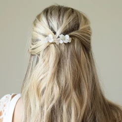 Ivory & Co Ivory and Co Holunderblüte Keramik Blumen zierlich Hochzeit Haarspange* Geschenke Für Blumenmädchen | Geschenke Für Brautjungfern