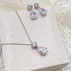 Ivory & Co Ivory and Co Imperial Cubic Zirkonia Brautschmuck Set* Silberner Abschlussball-schmuck | Abschlussball-schmuck-sets