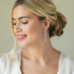 Ivory & Co Ivory and Co Islington Rose Gold Kristall-Cluster-Ohrringe* Kristall-hochzeitsschmuck | Roségold Hochzeitsschmuck
