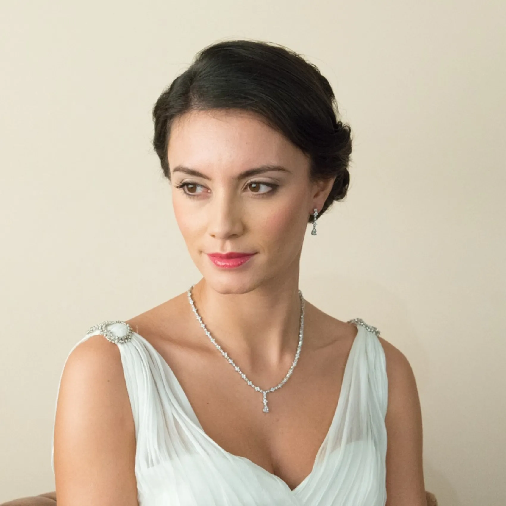 Ivory & Co Ivory and Co Kensington Cubic Zirkonia Hochzeit Ohrringe* Silberner Abschlussball-schmuck | Abschlussball-ohrringe