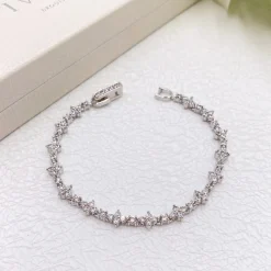 Ivory & Co Ivory and Co Kensington Cubic Zirkonia Hochzeitsarmband* Silberner Abschlussball-schmuck | Prom Armbänder