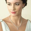 Ivory & Co Ivory and Co Kensington kubischer Zirkon Hochzeit Halskette* Geschenke Für Die Braut | Vintage Hochzeitsschmuck