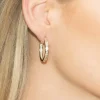 Ivory & Co Ivory and Co Kopenhagener Gold-Kristall-Reifen-Ohrringe* Goldener Abschlussball-schmuck | Abschlussball-ohrringe