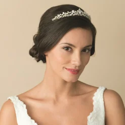 Ivory & Co Ivory and Co Kostbare Goldkristall verschönerte Tiara* Haarschmuck Aus Kristall | Gold-haar-accessoires