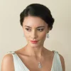 Ivory & Co Ivory and Co Lexington Kristall-Tropfen-Ohrringe zur Hochzeit* Silberner Abschlussball-schmuck | Abschlussball-ohrringe