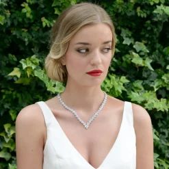 Ivory & Co Ivory and Co Lincoln Cubic Zirkonia Hochzeit Halskette* Geschenke Für Die Braut | Vintage Hochzeitsschmuck